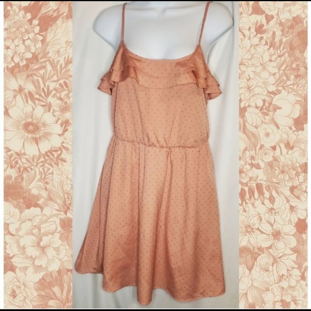 lc Lauren Conrad Women's Ruffle Tank Dress